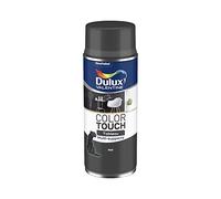 Dulux Valentine Peinture Intérieure et Extérieure Aérosol Color Touch Effet - Noir Mat Effet Tableau - 400ml