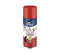 Dulux Valentine Peinture Intérieure et Extérieure Aérosol Color Touch - Pour bois, plastique, PVC, carton, papier - Rouge Feu Satin - 400ml