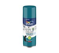 Dulux Valentine Peinture Intérieure et Extérieure Aérosol Color Touch - Pour bois, plastique, PVC, carton, papier - Turquoise Intense Brillant - 400ml