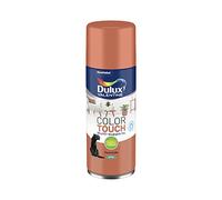 Dulux Valentine Peinture Intérieure et Extérieure Aérosol Color Touch - Pour bois, plastique, PVC, carton, papier - Terre Cuite Satin - 400ml