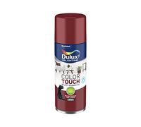 Dulux Valentine Peinture Intérieure et Extérieure Aérosol Color Touch - Pour bois, plastique, PVC, carton, papier - Rouge Basque Satin - 400ml