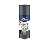 Dulux Valentine Peinture Intérieure et Extérieure Aérosol Color Touch - Pour bois, plastique, PVC, carton, papier - Anthracite Brillant - 400ml