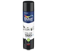 Dulux Valentine Peinture Intérieure et Extérieure Aérosol Color Touch - Pour bois, plastique, PVC, carton, papier - Noir Brillant - 600ml