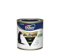 Dulux Valentine Peinture Laque Valénite Glycéro multisupport intérieur-extérieur - Grande résistance pour boiseries et ferronneries - aspect Satin Noir 0,5 L - 5211436
