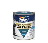 Dulux Valentine Peinture Laque Valénite Glycéro multisupport intérieur-extérieur - Grande résistance pour boiseries et ferronneries - aspect Mat Bleu Paon 2L