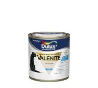 Dulux Valentine Peinture Laque Valénite Glycéro multisupport intérieur-extérieur - Grande résistance pour boiseries et ferronneries - aspect Mat Lin Clair 0,5 L - 5296818