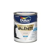 Dulux Valentine Peinture Laque Valénite Glycéro multisupport intérieur-extérieur - Grande résistance pour boiseries et ferronneries - aspect Mat Lin Clair 2L