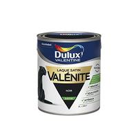 Dulux Valentine Peinture Laque Valénite Glycéro multisupport intérieur-extérieur - Grande résistance pour boiseries et ferronneries - aspect Satin Noir 2L