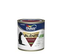 Dulux Valentine Peinture Laque Valénite Glycéro multisupport intérieur-extérieur - Grande résistance pour boiseries et ferronneries - aspect Satin Rouge Basque 0,5 L - 5296640