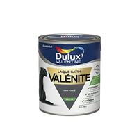 Dulux Valentine Peinture Laque Valénite Glycéro multisupport intérieur-extérieur - Grande résistance pour boiseries et ferronneries - aspect Satin Gris Foncé 2L