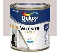 Dulux Valentine Peinture Laque Valénite Intérieur et Extérieur Multi-supports - Finition parfaite et lisse, Formule Haute Résistance - Mat Tendre Cocon COY24 0,5 L