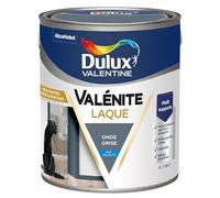 Dulux Valentine Peinture Laque Valénite Intérieur et Extérieur Multi-supports - Finition parfaite et lisse, Formule Haute Résistance - Mat Onde Grise 2 L