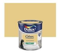 DULUX VALENTINE Peinture mur, boiserie Creme de couleur DULUX VALENTINE jaune safran satin 0.5 l G