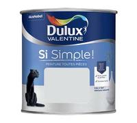 Dulux Valentine Peinture Si Simple Peinture Intérieure Toutes Pièces - Peinture Mur et Plafond, Porte et Plinthe - Couleur : Le Gris Pastel - 0,5 L