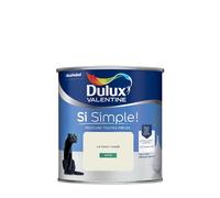 Dulux Valentine Peinture Si Simple Peinture Intérieure Toutes Pièces - Peinture Mur et Plafond, Porte et Plinthe - Couleur : Le Blanc Cassé - 0,5 L