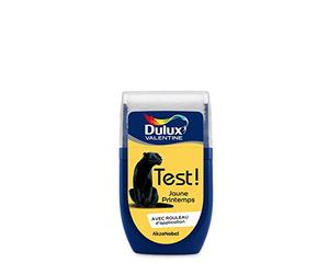 Dulux Valentine Peinture Testeur Crème de Couleur - Murs et Boiseries - Mat - Couleur Jaune Printemps 30 ml