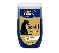 Dulux Valentine Peinture Testeur Crème de Couleur - Murs et Boiseries - Mat - Couleur Ocre Doré 30 ml