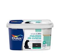 Dulux Valentine Simple & Déco Peinture intérieure de Rénovation - Pour vos meubles de cuisine en bois, mélaminé, PVC, métal peint - Couleur : Noir Satin - 2L - 5330484