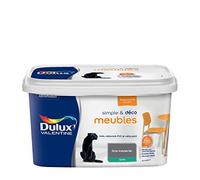 Dulux Valentine Simple & Déco Peinture intérieure de Rénovation - Pour vos meubles en bois, mélaminé, PVC, métal peint - Couleur : Gris Industriel Satin - 2L - 5330467