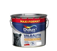 Dulux Valentine Valbalith Façade - Peinture Solvantée À La Résine Pliolite pour Façades Mat - Blanc 12 L Maxi Format