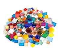 Dulynva 240 g Pierres de Mosaïque en Cristal Coloré Mosaique Irréguliers Mosaique Loisir Creatif Adulte Enfant Petits Morceaux de Mosaïque en Verre pour Bricolage Décoratifs (Mélange de Couleurs)