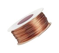 Dulynva Fil de Cuivre Pur Diamètre 1mm Longueur à 20m Souple Fil de Cuivre Nu pour Électroculture Jardinage Culture Plantes Légumes Soudure Artisanat Bijoux Solénoïde