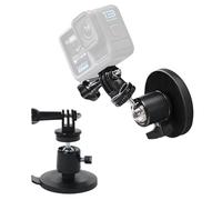 Dulynva Support de Caméra Magnétique pour Blink Outdoor/GoPro Hero/Insta360/DJI 68mm Support Camera magnétique avec rotule rotative à 360° et 1/4 Pouce Filetage Supports Magnétique Camera (Noir)