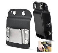 DULZEN Étui pour ceinture à outils de perçage Clip de ceinture à outils robuste en acier inoxydable 304 Pour perceuse sans fil, visseuse à percussion cloueuse mètre ruban porte-marteau pour ceinture