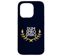 Dum Spiro Spero Proverbe Latin Citation inspirante Latine Coque pour iPhone 15 Pro