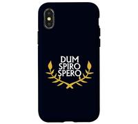 Dum Spiro Spero Proverbe Latin Citation inspirante Latine Coque pour iPhone X/XS