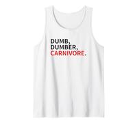 Dumb Dumber Carnivore Vegans Team Vegan Animals are Friends Débardeur