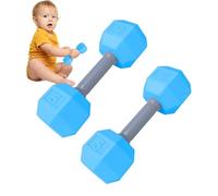 Dumbbell Rattle - 2pcs Training Exercise Toy Dumbbell | Lightweight Engaging Play Rattle Toy, Sensory Rattles Teething Toys For New Parents | Workout Toys With Vibrant Colors, Easy To Hold | Safe