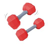 Dumbbells Toy - Hex Dumbbell Weights 12x4.5cm | Babŷ Rattle Dumbbell 2pcs
