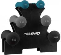 Dumbell Set 13 kg polyuréthane noir 4 pièces