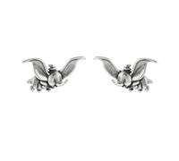 Dumbo Boucles d'oreilles à tige en argent sterling 925 Motif éléphant volant, Argent sterling
