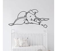 Dumbo décalcomanies murales bébé chambre enfants chambre mignon dumbo sticker mural salle de jeux vinyle décoration 78cm x 36cm