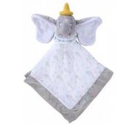 Dumbo éléphant gris grand doudou plat lange blanc et gris 40 x 40 cm - peluche disney enfant et bebe - naissance