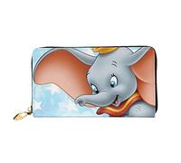 Dumbo Portafoglio in Vera Pelle Con blocco RFID Porta Carte di credito Organizzatore Borsa da Viaggio Borsa per cellulare Portafoglio pieghevole da Donna Frizione per Donne e Uomini