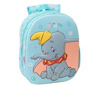 DUMBO - Sac à dos d'école avec design 3D, idéal pour les enfants de différents âges, confortable et polyvalent, qualité et résistance, 27 x 10 x 33 cm