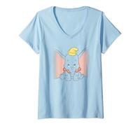 Dumbo Sitting T-Shirt avec Col en V