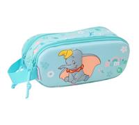 Dumbo - Trousse Double 3D, Trousse pour Enfant, idéale pour Les Enfants d'âge Scolaire, Confortable et Polyvalente, qualité et résistance, 21 x 6 x 8 cm