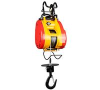 DUMIPME Treuil électrique avec télécommande 2 en 1 230kg/30m | Treuil de levage jaune,capacité 500 kg,câble en acier de 30 m,vitesse de levage de 19 m/min,220 V,pour chantiers et ateliers