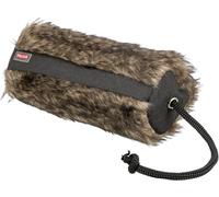 Dummy alimentaire TRIXIE en fourrure synthétique végétalienne - augmente l'envie de mordre - avec aide au lancer - pour nourriture humide et sèche - lavable à 40 C° - ø 6 × 20 cm - polyester - 32195