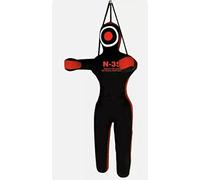 Dummy Hanging and Standing, judo, boxe, lutte, MMA, grappling, Ju Jutsu, poupée non remplie (rouge, 150 cm)