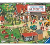 DUMONT - Ali Mitgutsch2026 - Calendrier Mural Enfant Paysage 52x43cm - Classiques pour Enfants & Familles : Autour en Ville et à la Campagne