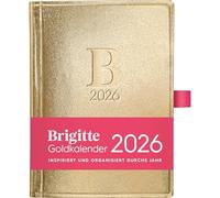 DUMONT - BRIGITTE GOLD CALENDRIER 2026 - Agenda de poche format livre - 10x14cm - Lifestyle & Organisation