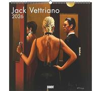 DUMONT Calendrier Jack Vettriano 2026 - Calendrier artistique 45 x 48 cm, 12 impressions d'art sélectionnées, parfait pour les fans de Jack Vettriano