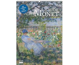 DUMONT Claude Monet 2026 Calendrier mural 50 x 70 cm avec 12 chefs-d'œuvre impressionniste pour les amateurs d'art