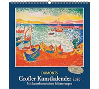 DUMONT - DUMONTS Grand Calendrier Art 2026 - Calendrier Mural 45x48cm - Chefs-d'œuvre du Classique Moderne, Impressionniste & Expressionniste pour les Amateurs D'Art : Avec des explications