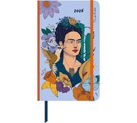 DUMONT - Frida Kahlo Agenda 2026 - Agenda de poche 13 x 21 cm - Weekly Planner avec fermeture et pochette pliable